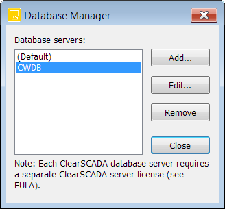 Added Database Instance to Database Manager