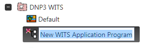 New WITS Application Program Item