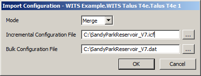 Import Configuration - WITS Outstation