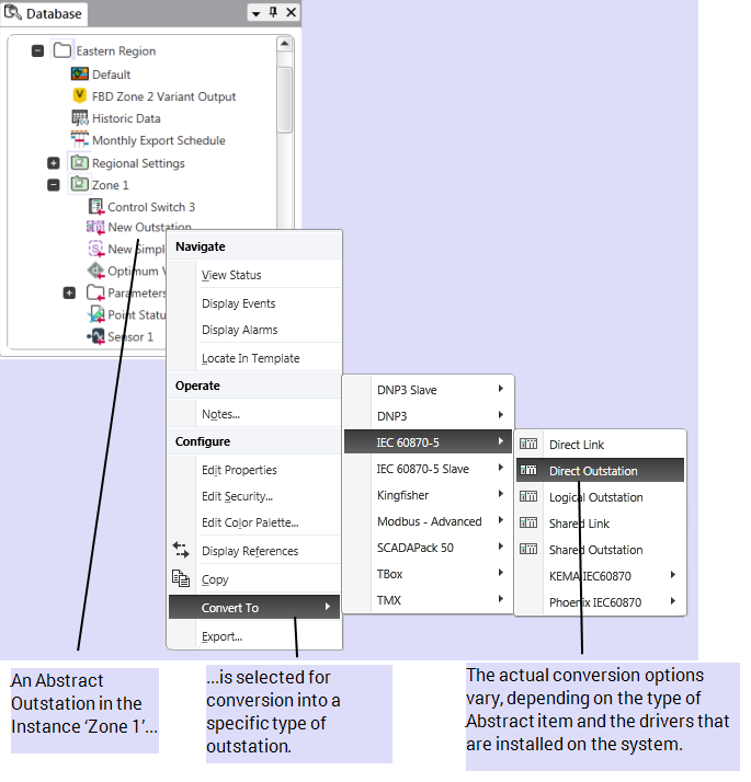 Database Conversion Abstract Core Configuration Guide - Convert an Abstract Item into a 'Real' Point ...