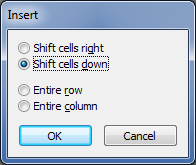 Core Configuration Guide - Insert New Cells in Between Populated Cells ...