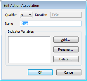 Logic Guide - Edit an Action Association (Sequential Function Charts)
