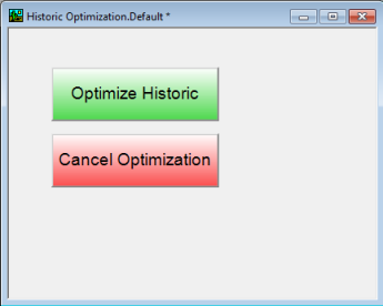 Mimic showing Historic Optimization buttons